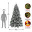 The Holiday Aisle® Snowy North Valley Spruce Tree with Clear Lights-1669313156