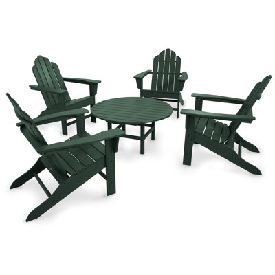 POLYWOOD Long Island Adirondack 5-Piece Conversation Group