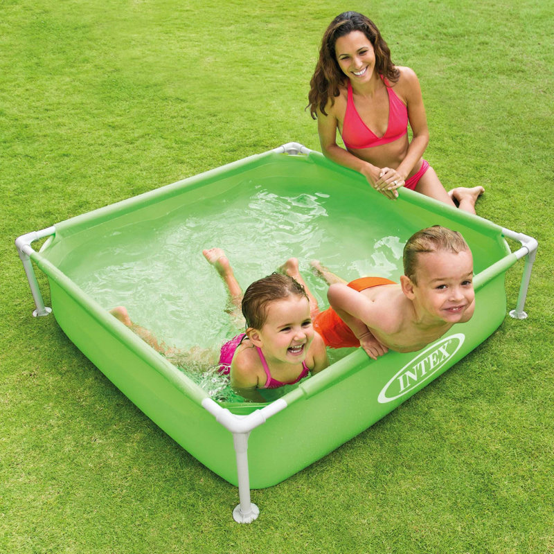 Intex 48x12" Mini Framed Beginner Outdoor Kiddie Pool, Colour Varies (3 Pack)