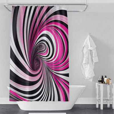 Rideau de douche abstrait