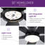 Ventilateur de plafond encastré encastré à DEL à 3 lumières Homeflush Cozy Mordern-383427036