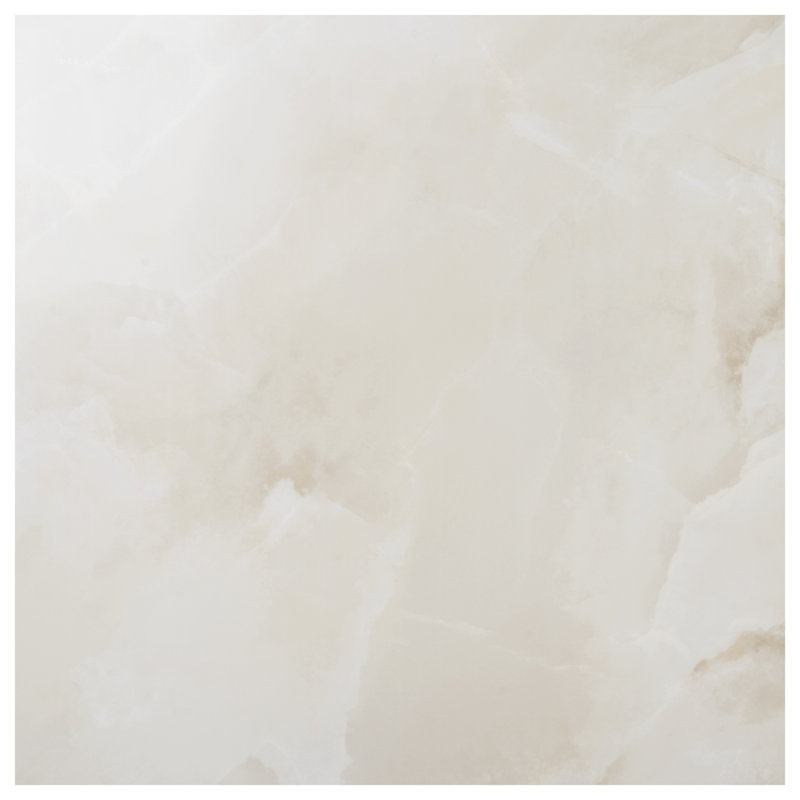Harmonyx 48x48 Onyx Look Satin Porcelain Floor and Wall Tile, Vanilla White
