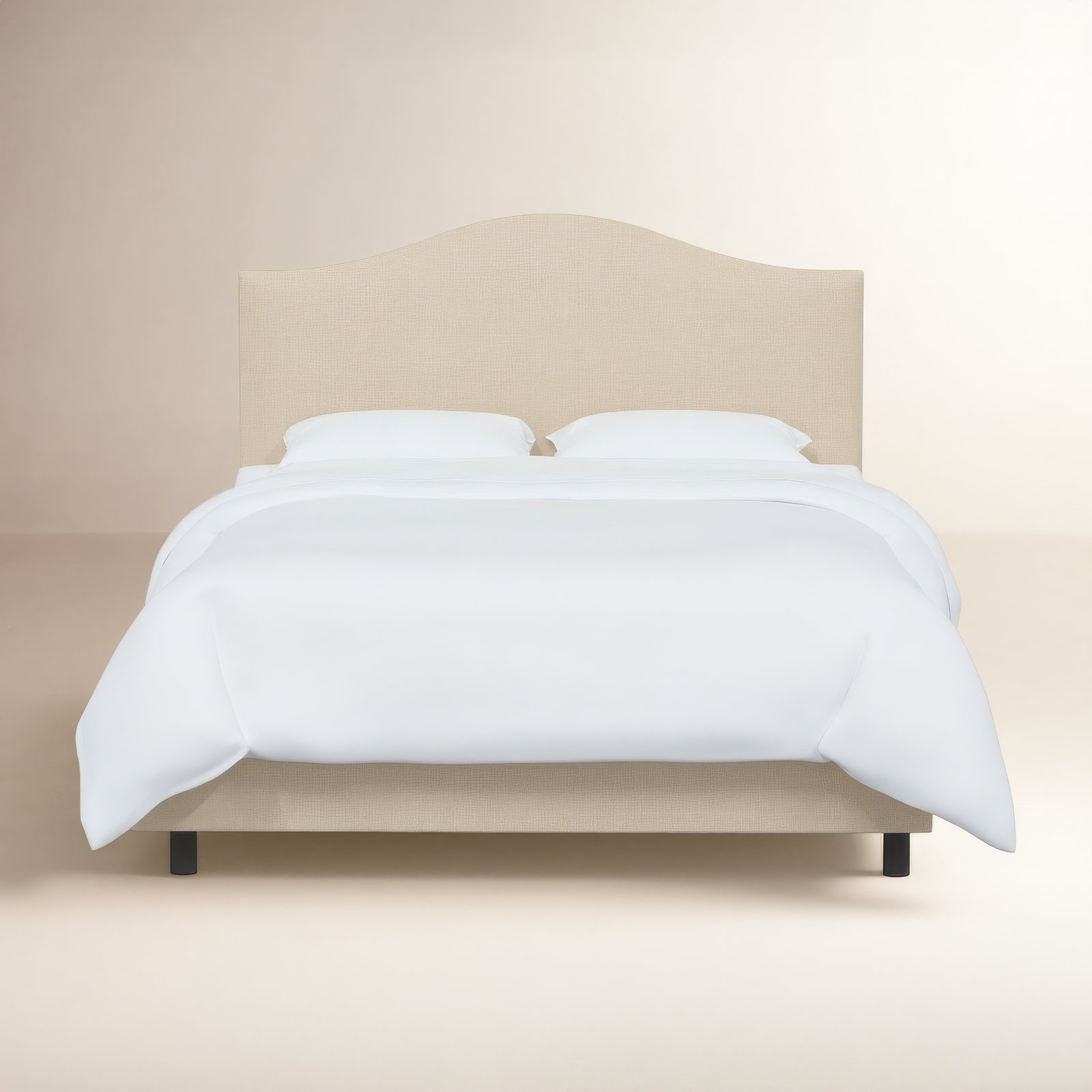 Morris Linen Upholstered Bed, California King, Classic Linen Linen