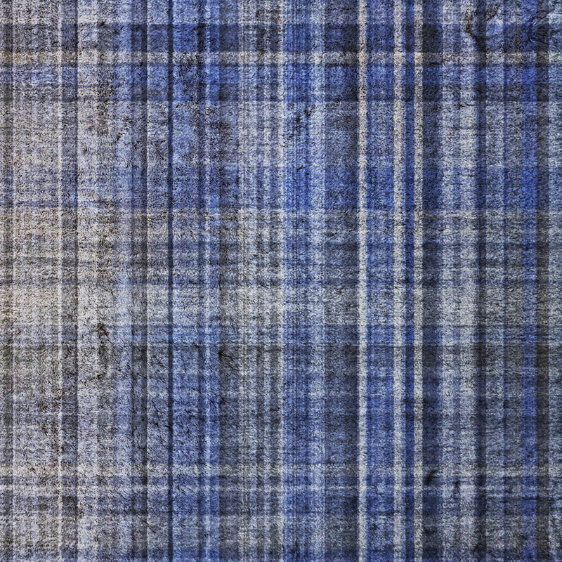 Tapis à carreaux de qualité supérieure lavable à la machine Dream Shag ADS541, Navy, 10' x 14'