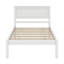 Lit plateforme simple en bois avec tête de lit Nithara-216061130