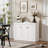 Sidhu 44" W 3 Door Sideboards and Buffets with Adjustable Shelves-1358974539