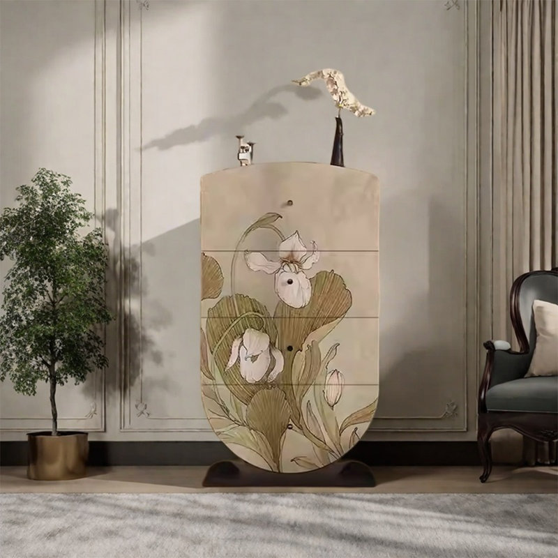 Armoire de rangement en pin avec grands tiroirs
