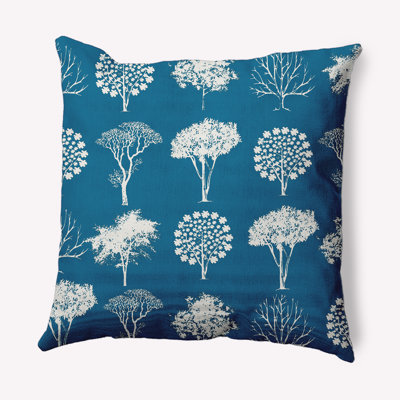 Floral Reversible Throw Pillow