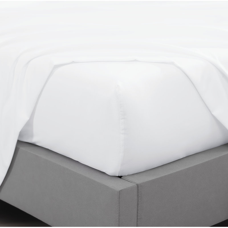 Cooling Threads-4 Pc Solid Cooling Sheet Set, Twin Sheet Set + 2 Pillowcases, White