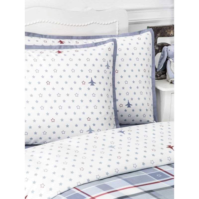 Julian Reversible Cotton Toddler Duvet Cover, Kids