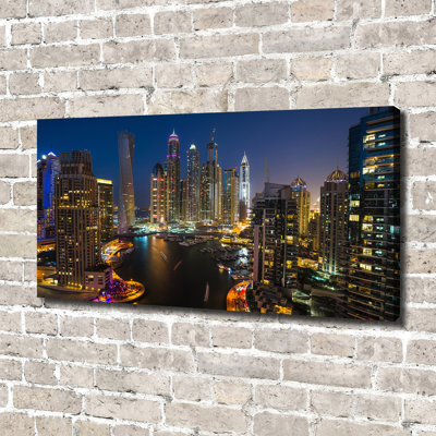 Marina In Dubai - Wrapped Canvas Print