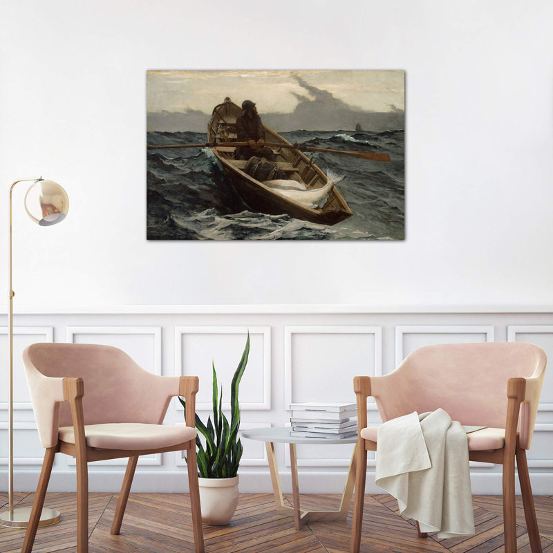 The Fog Warning by Winslow Homer - Wrapped Canvas Print, 101.6 cm H x 66.04 cm W x 1.91 cm D