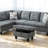 Orella Marlinda 28.5" Wide Upholstered Rectangle Tufted Flip Top Storage Ottoman-1777332566