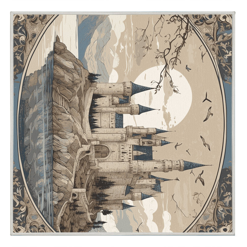 Ethereal Castle Rug, Square 4'