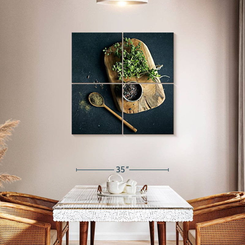 Yarlin Kitchen Herbs, 38" H x 38" W
