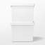 Organisateur de bacs de rangement en plastique blanc Like-it-106884486-106884492