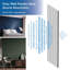 5/8 in D x 9-7/8 in W x 78-3/4 in L Primed White Plain Polyurethane Panel Moulding