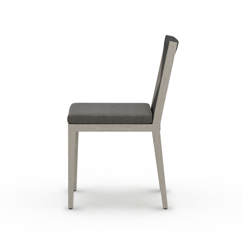 Dimitri Outdoor Dining Side Chair, Faye Sand, Gray