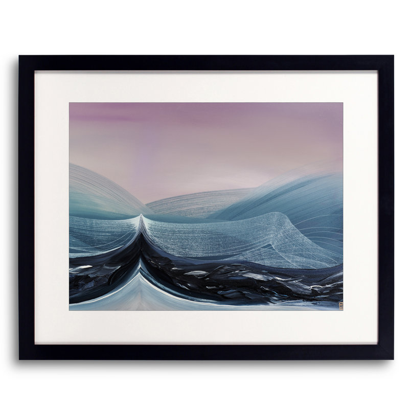 Paradis kaléidoscopique de Novi Lim, Toile avec cadre noir, 24" H x 32" W