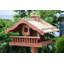 Anary Wood Pole Decorative Bird Feeder