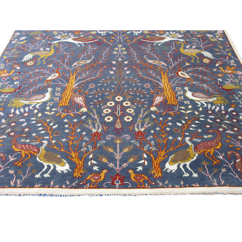 Tapis en laine noué à la main 10 X 14