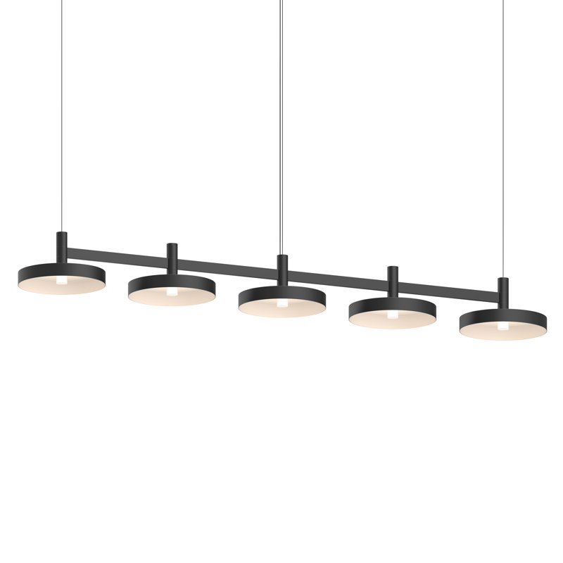 Systema Staccato 57'' Black Aluminum LED Kitchen Island Pendant