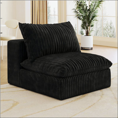 Stylish Black Leather Recliner With Ottoman, Perfect For Ultimate Comfort And Relaxation In Any Living Space.