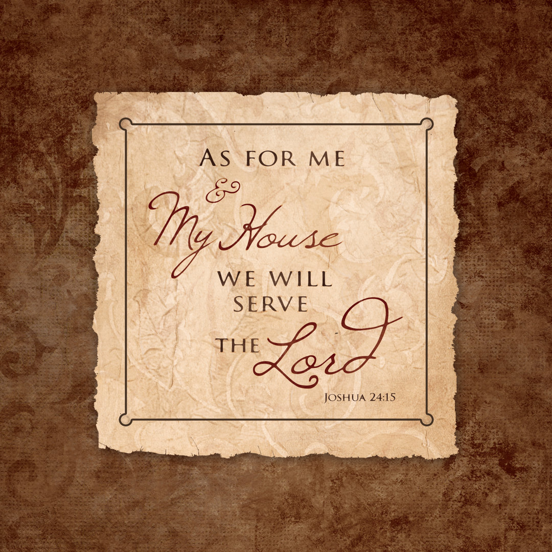 House Serve The Lord - Wrapped Canvas Print