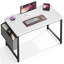 Bureau d'ordinateur de 44 po avec structure en métal, surface imperméable et sac de rangement - idéal pour le bureau-1676133829-1676133825