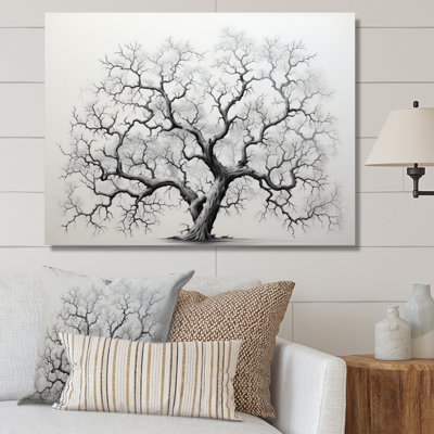 " Minimalism Grey Tree Solitude II "
