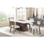 Contemporary Style 2Pc Side Chair Upholstered Seat And Back Rest Dark Walnut And Light Grey Finish Dining Room