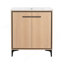 Base de meuble-lavabo 30 po avec lavabo, armoire de rangement avec portes, bois d'ingénierie