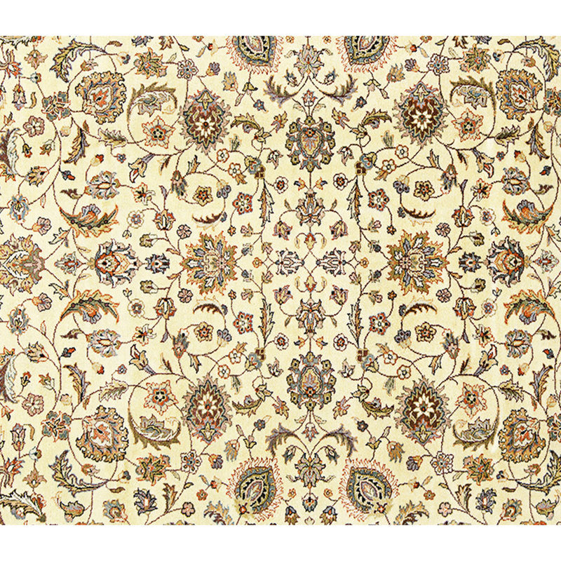 High-Quality Hand-Knotted Gold And Black Area Rug