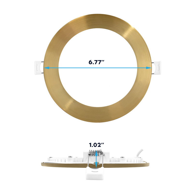 Ensemble d'éclairage encastré 6 "ultra mince 6"