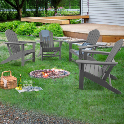4 chaises Adirondack résistantes aux intempéries