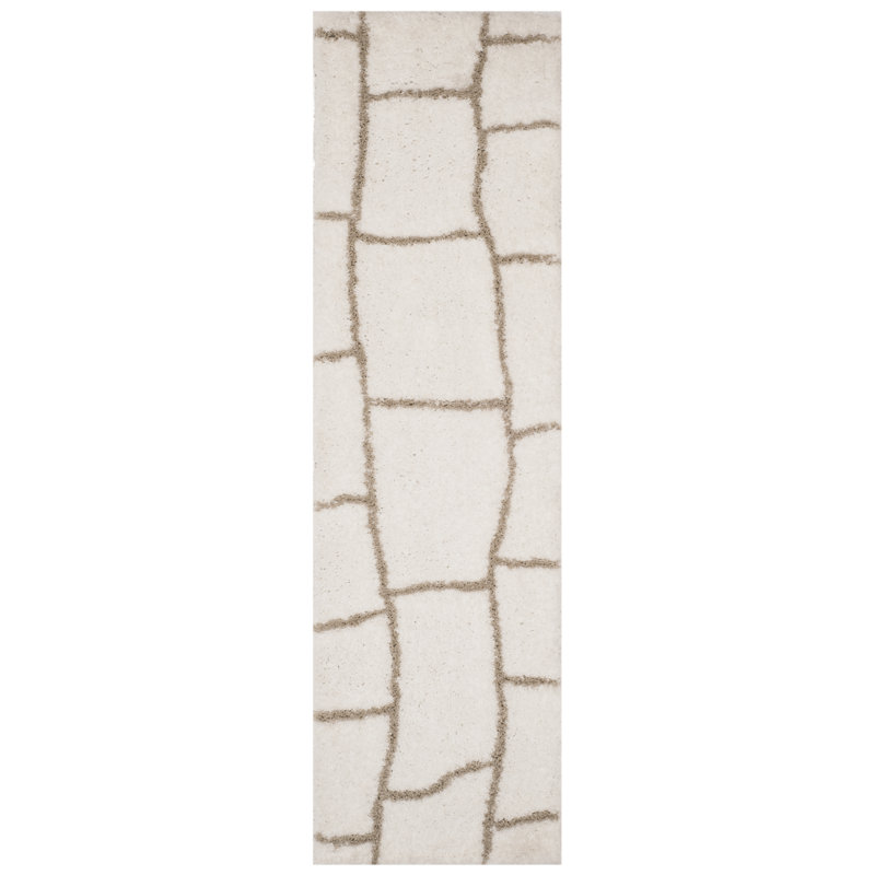 Toronto Shag Hand Tufted Performance Abstract Rug, Runner 2'3" x 8'