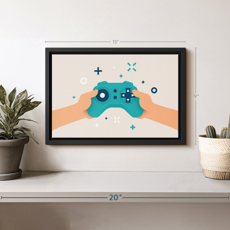 «Video Game Joystick», reproduction sur toile, H 9 po x l 13 po