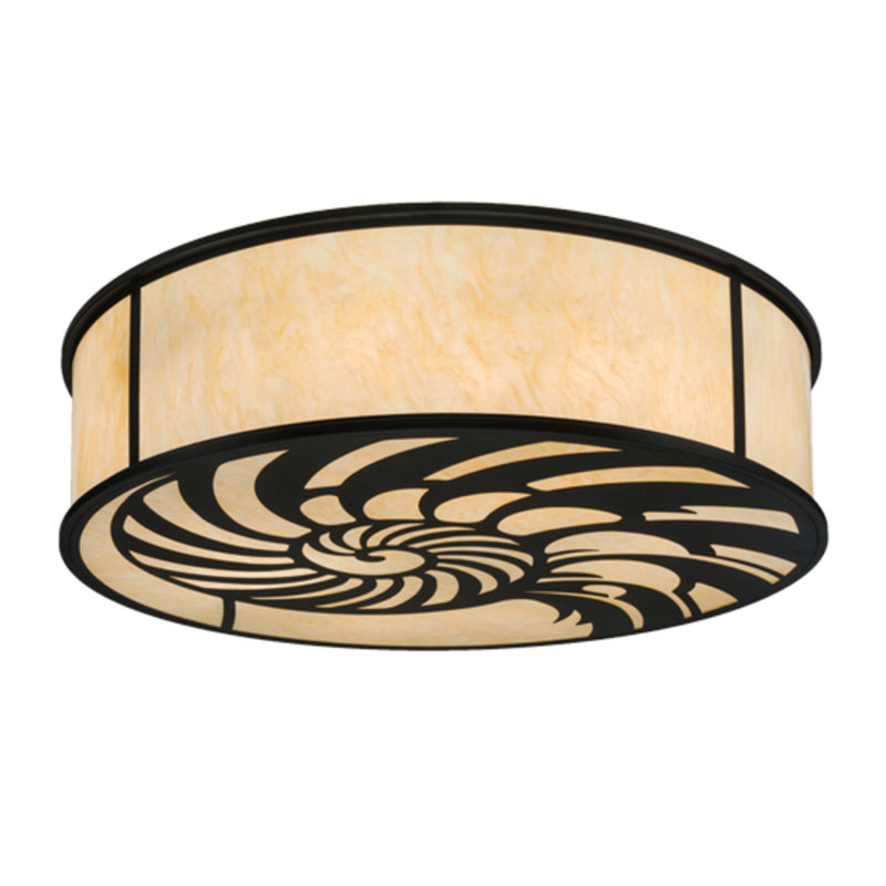 Nautilus 10 - Light Flush Mount, Beige