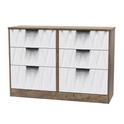 Besmir 6 Drawer Wide Chest (Ready Assembled)