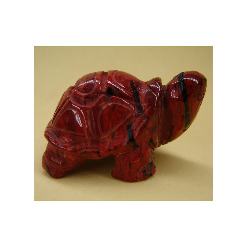 Figurine tortue Alli, Rouge/noir