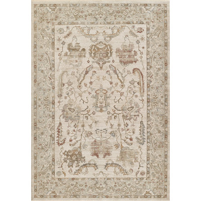 Bungalow Rose Vaniyah Traditional Oriental Polyester Area Rug