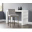 Tabouret de comptoir Leighland - gris foncé-544810558-600327401