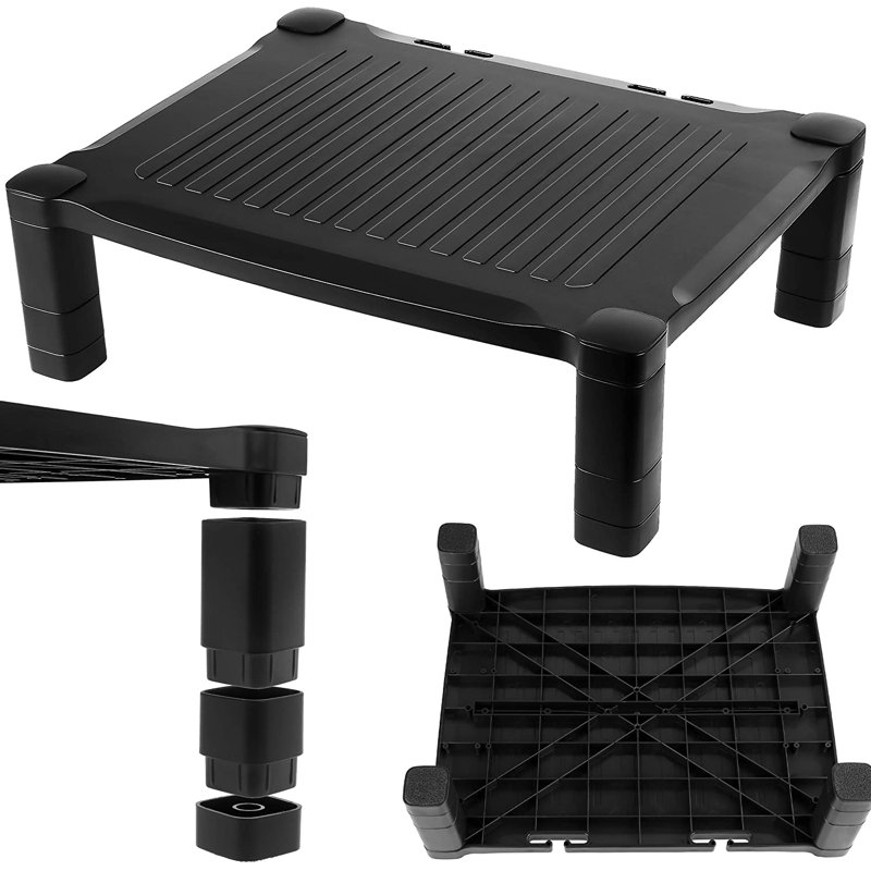 Height Adjustable Monitor Riser Stand