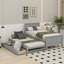 Lit plateforme simple avec lit gigogne et tiroirs Herline-378604679