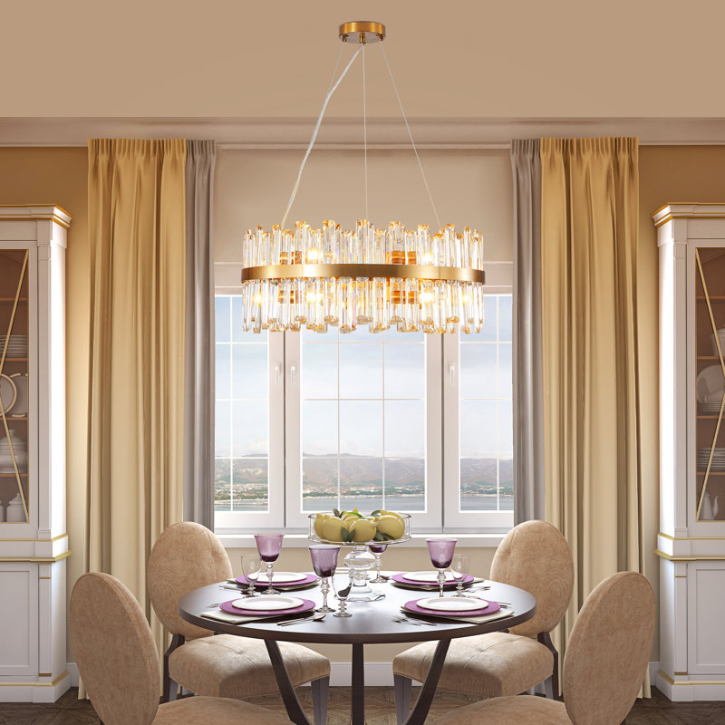 Lustre en cristal de luxe, plafonnier moderne