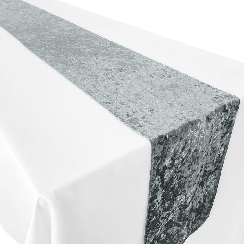 Chemin de table rectangulaire Thurstone, 108 po x 12 po, gris