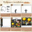 Papier peint adhésif pour enfants Kids apprenant la rentrée scolaire Tableau Pommes Livres Crayons Horloge Éléments d'apprentissage Murales murales H 100 po x l 144 po Décoration murale auto-adhésive amovible en PVC pour chambre d'enfant-877215018