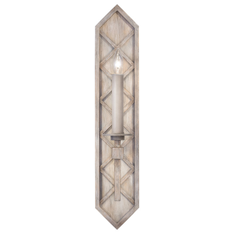 Cienfuegos 1 - Light Candle Wall Light, Weathered Gray Patina