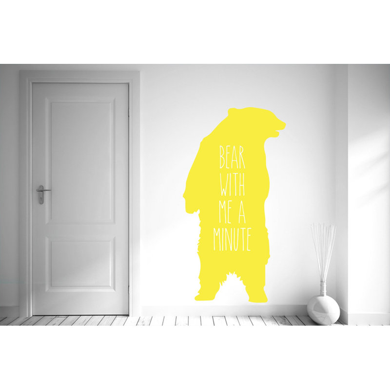 Animals Wall Decal, Bright Yellow