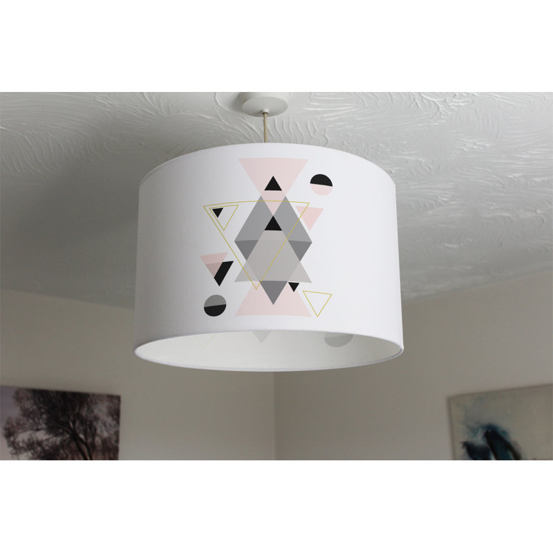Cotton Drum Lamp Shade ( Uno ), 25cm H x 40cm W x 40cm D
